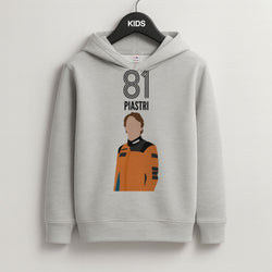 Piastri 2026 Grey Kids Hoodie