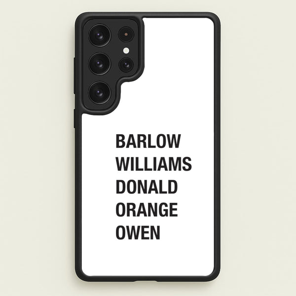 Take Band Members Names Galaxy S22 Ultra Case