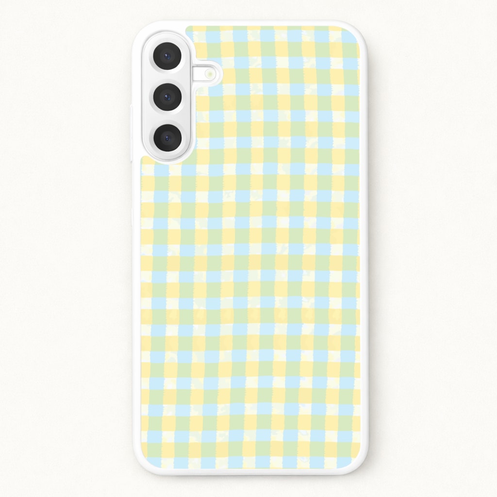 Lemonade Gingham Galaxy A17 Case