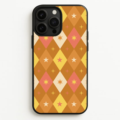 Retro Christmas Argyle Pattern iPhone 13 Pro Max Case