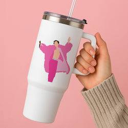 Harry Pink Coat  Tumbler