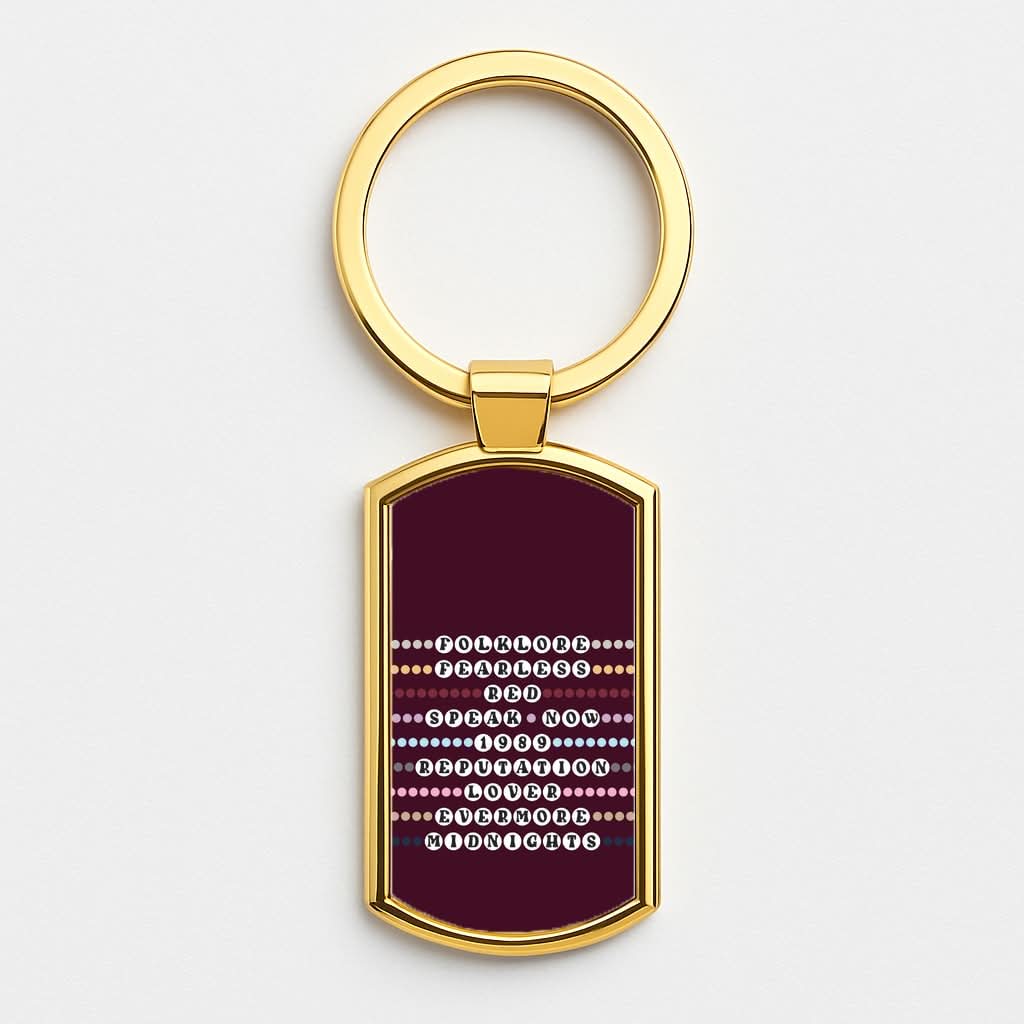 Concert Bracelets  Gold Keyring