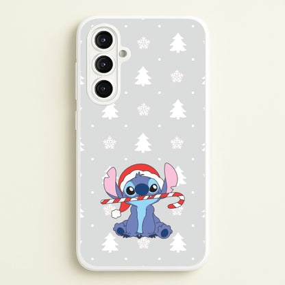 Cute Blue Alien Candycane Galaxy A16 Case
