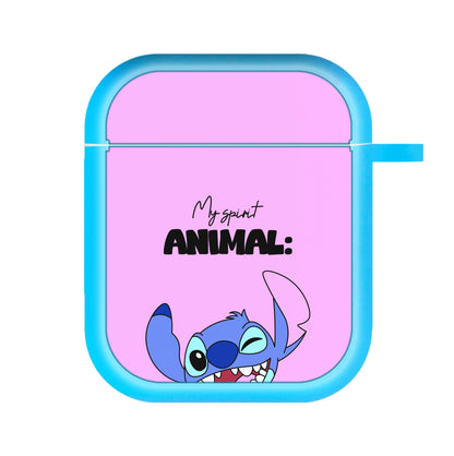 My Sprit Animal Blue Alien AirPods Case