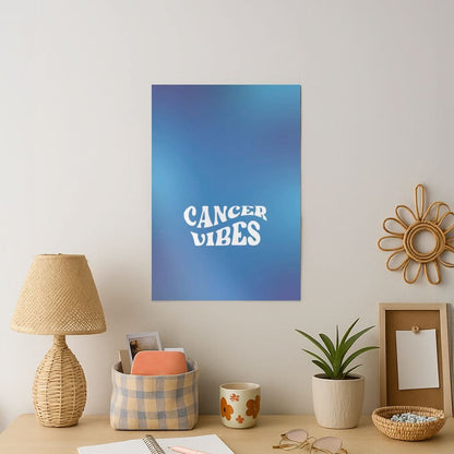 Cancer Vibes Gradient Zodiac Art Print