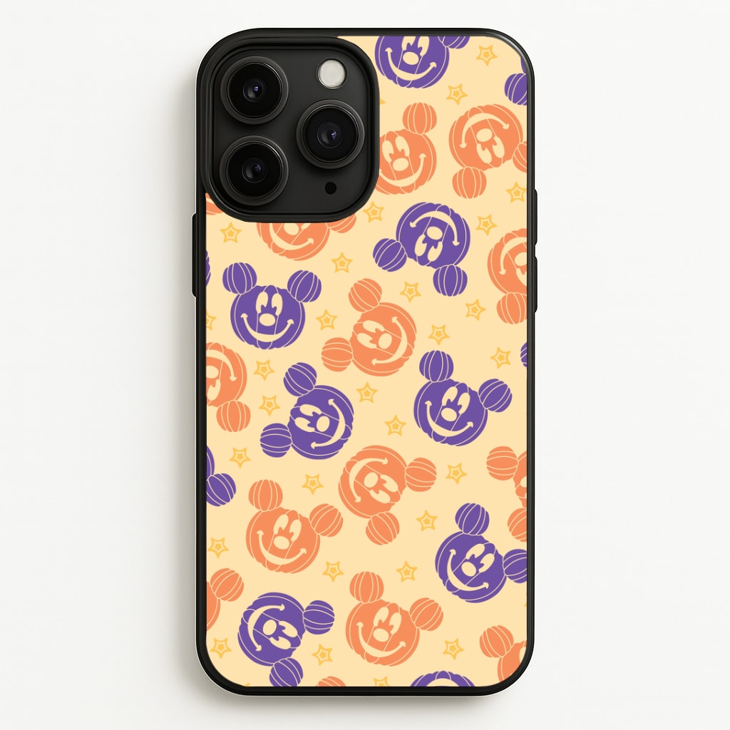 Pumkin Mouse And Stars Pattern iPhone 11 Pro Max Case
