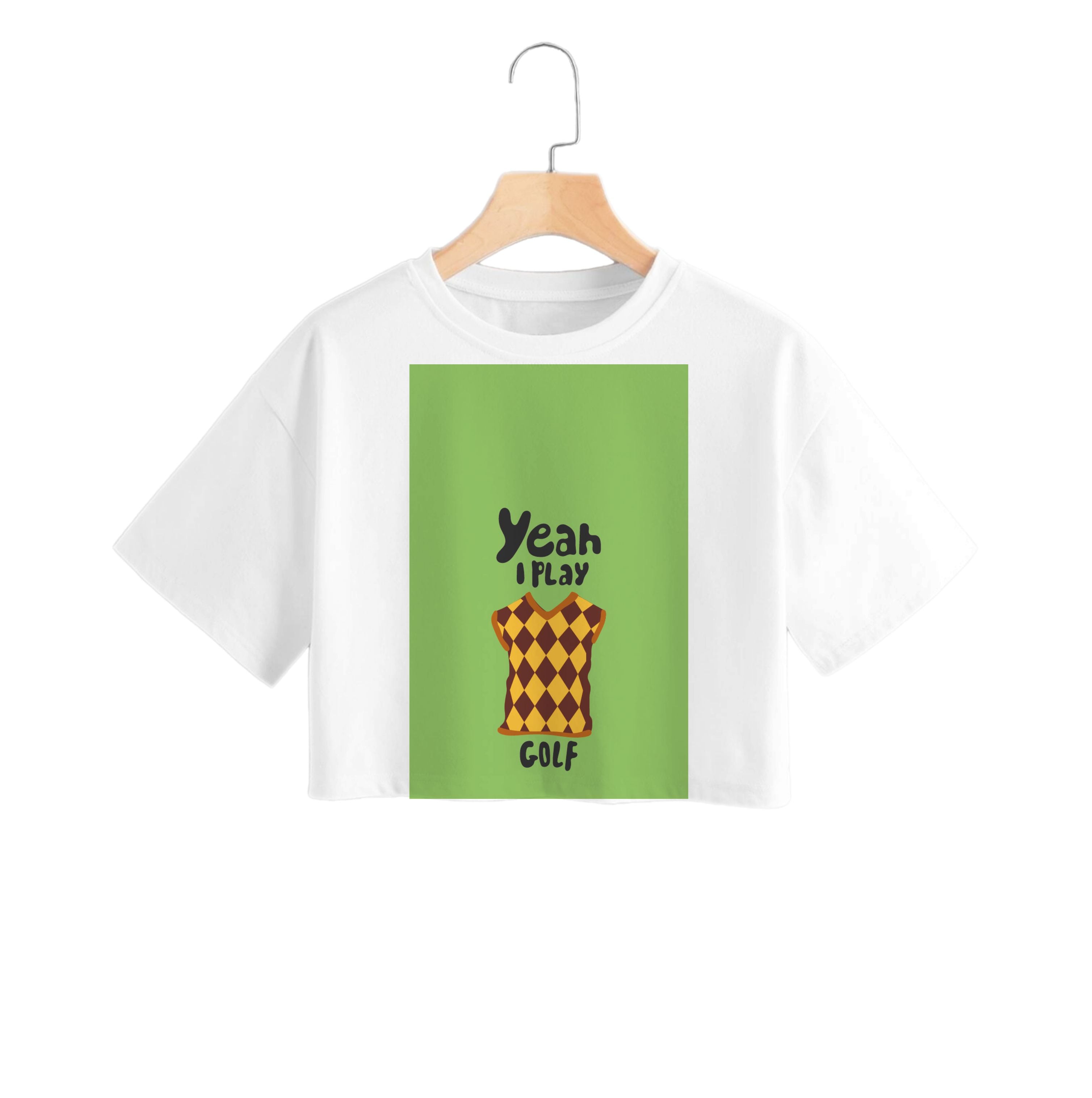 Yeah I play golf - Golf Crop Top