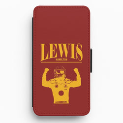 Lewis Red And Gold Flip / Wallet Phone Case