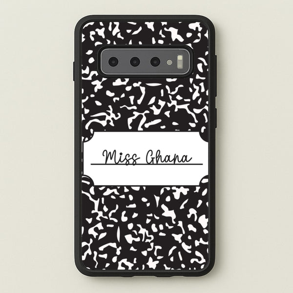 Personalised School Notebook Galaxy S10 Case