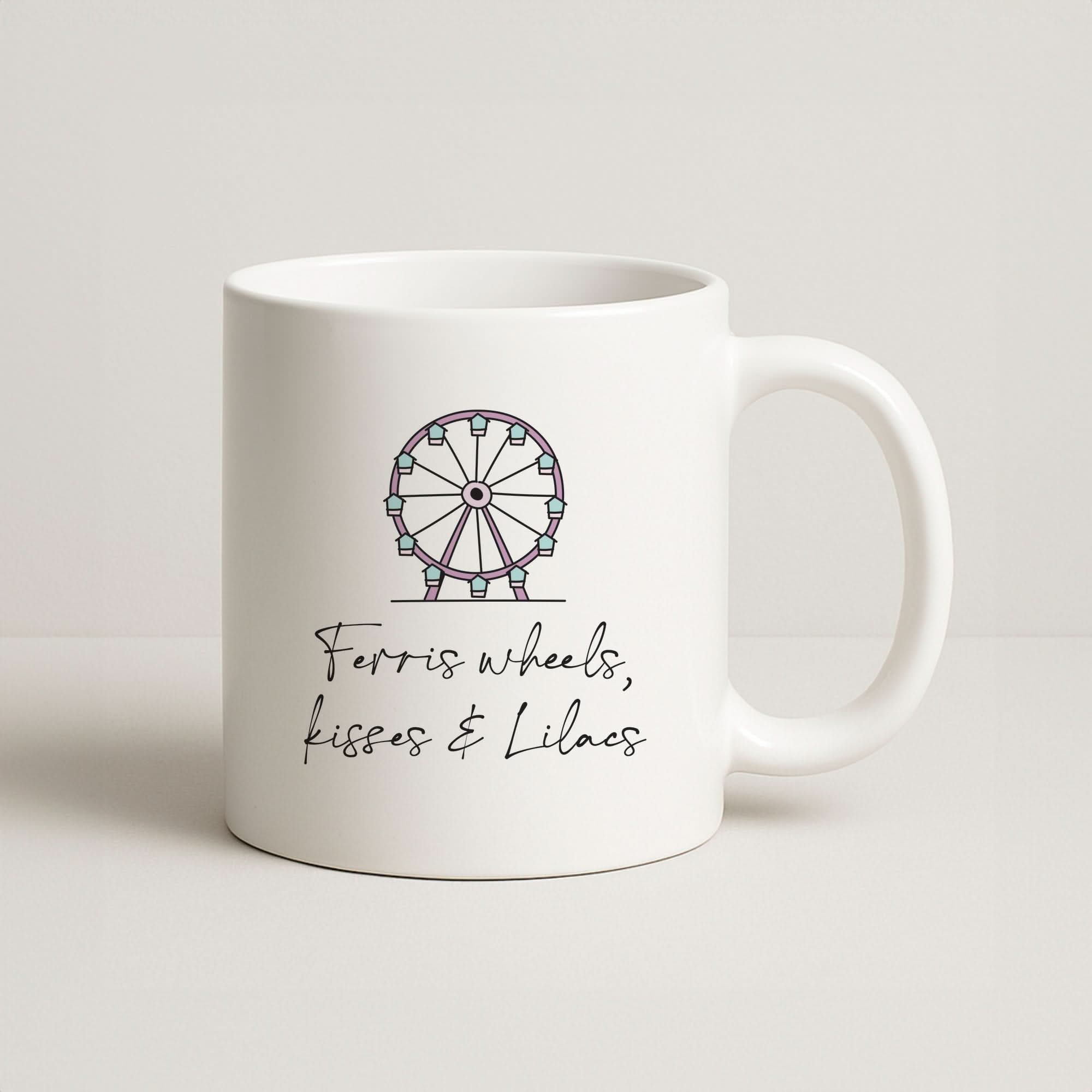 Ferris Wheels, Kisses & Lilacs Coffee Mug