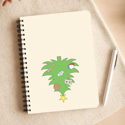 Upside Down Christmas Tree Notepad