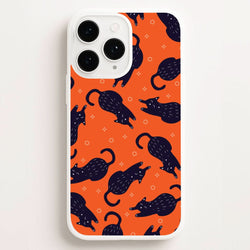 Black Cats And Stars Pattern Phone Case for Apple iPhone, Samsung Galaxy, Huawei and Google Pixel