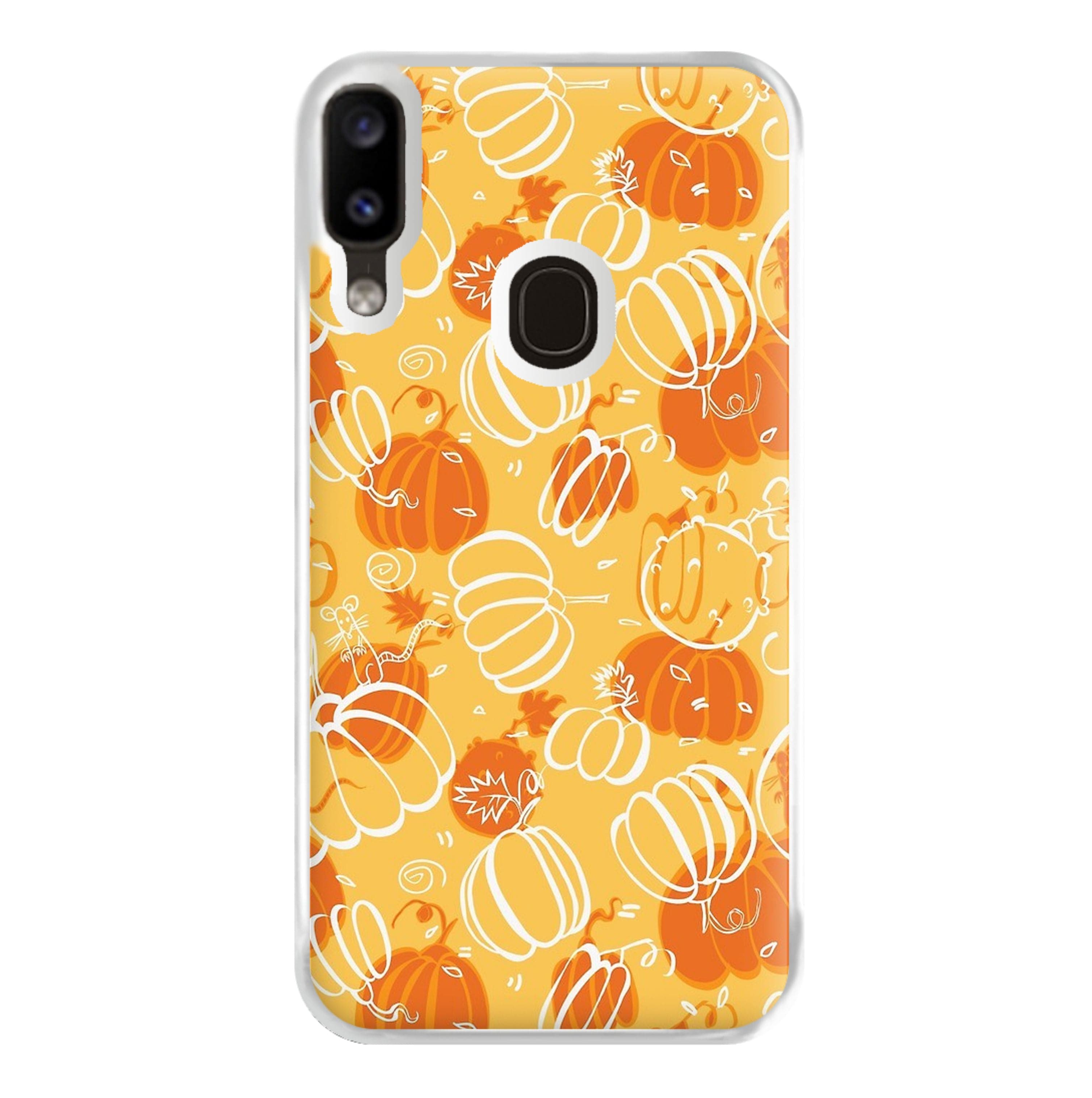 Drawn Pumpkin Pattern Phone Case