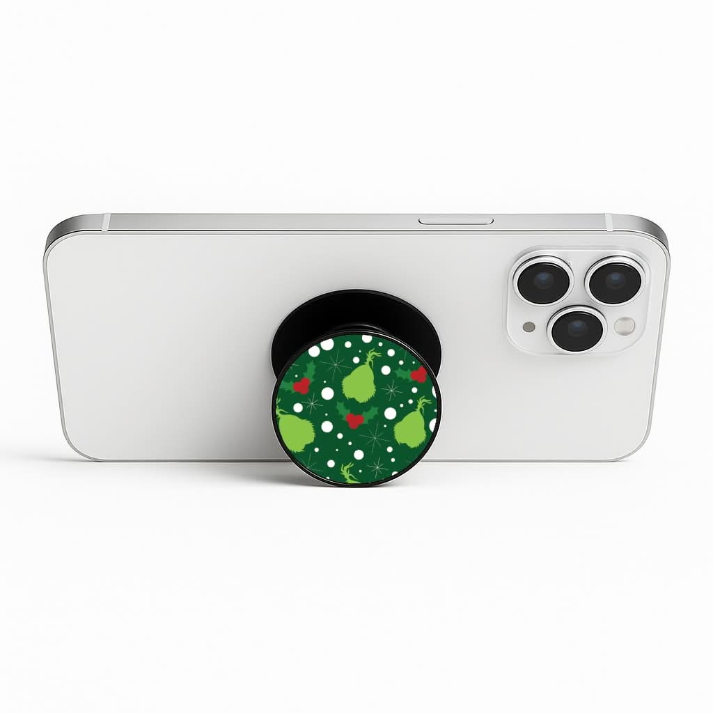 Green Creature Christmas Pattern Phone Stand
