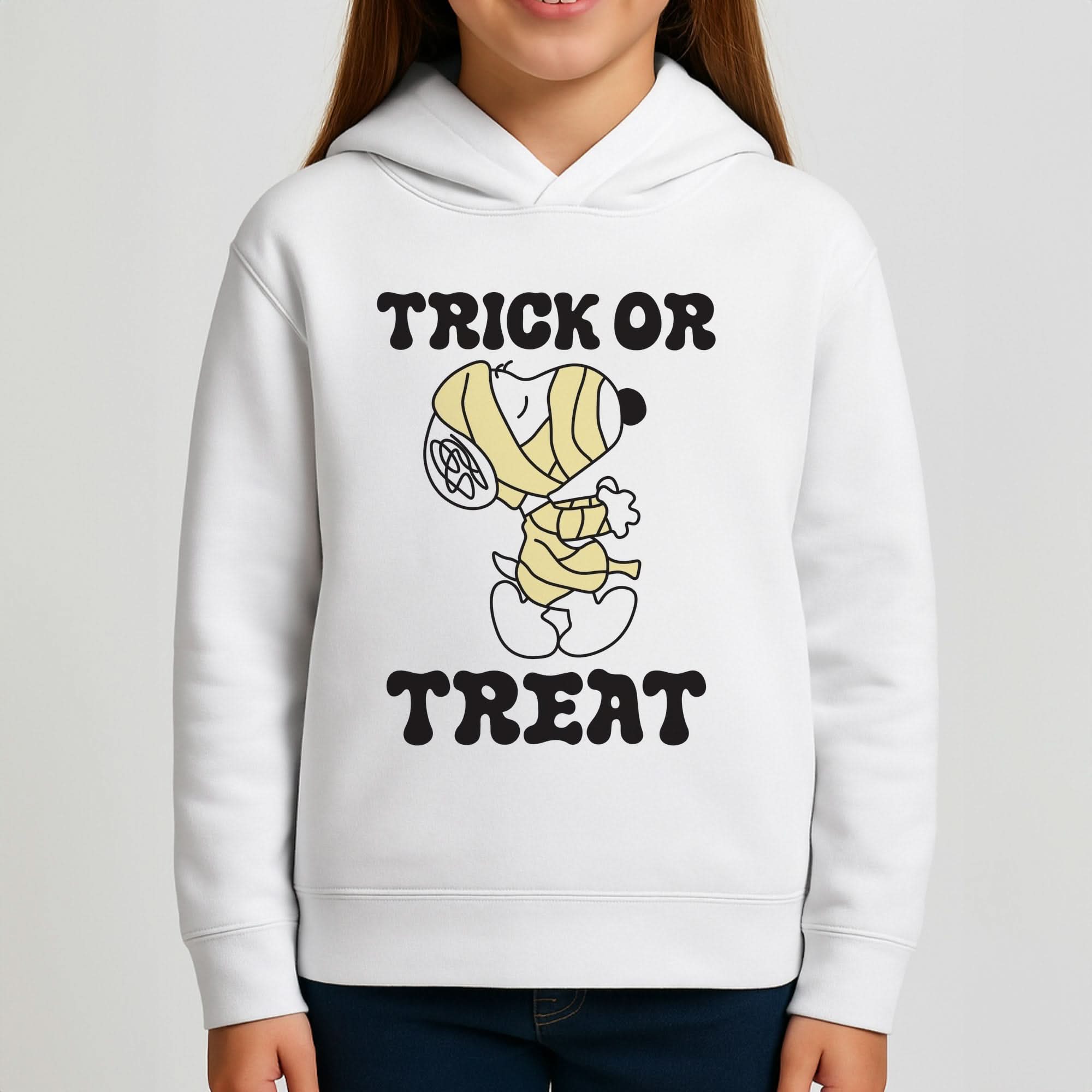 Trick Or Treat Cartoon Beagle Girls Hoodie