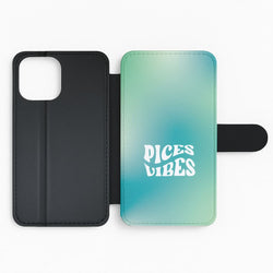 Pices Vibes Gradient Zodiac Flip Phone Case