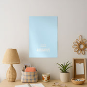 Aquarius Pastel Zodiac Poster 2