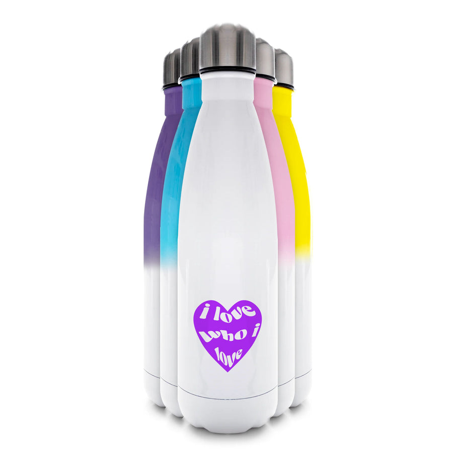I love who I love - Pride Water Bottle
