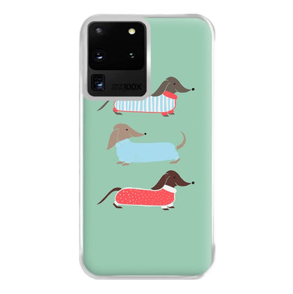 Sausage Dogs in Jumpers Phone Case