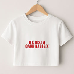 It's Just A Game Babes Crop Top