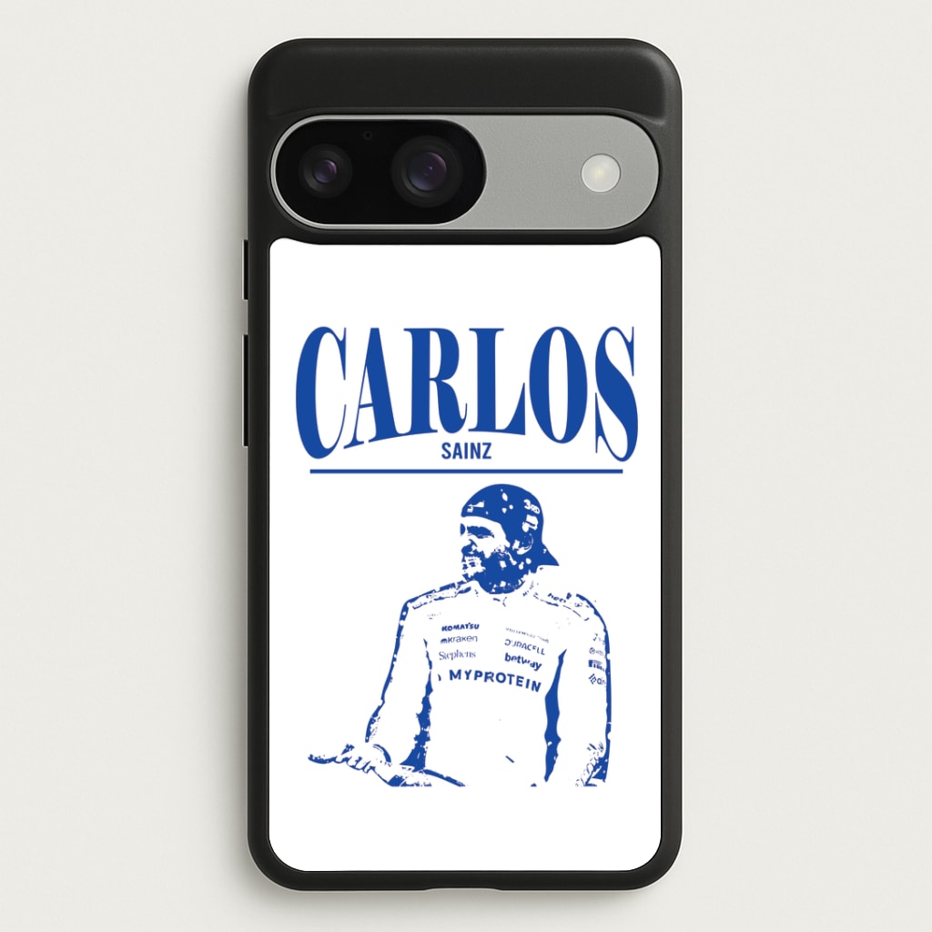 Carlos White And Blue Google Pixel 9 / 9 Pro Case