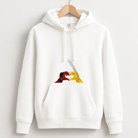 Red And Yellow Heroes Love Heart Hoodie