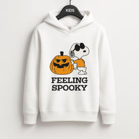 Feeling Spooky Cartoon Beagle Kids Hoodie