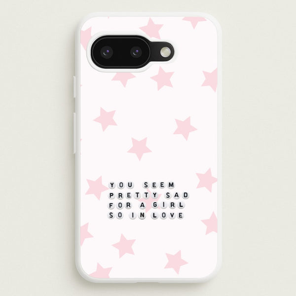Pretty Sad Letter Beads Google Pixel 9a Case