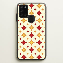 Geometric Christmas Stars Pattern Galaxy A21s Case