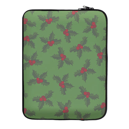 Holly Pattern Laptop Sleeve