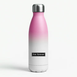 Live Forever Pink Water Bottle