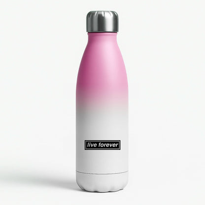 Live Forever Pink Water Bottle