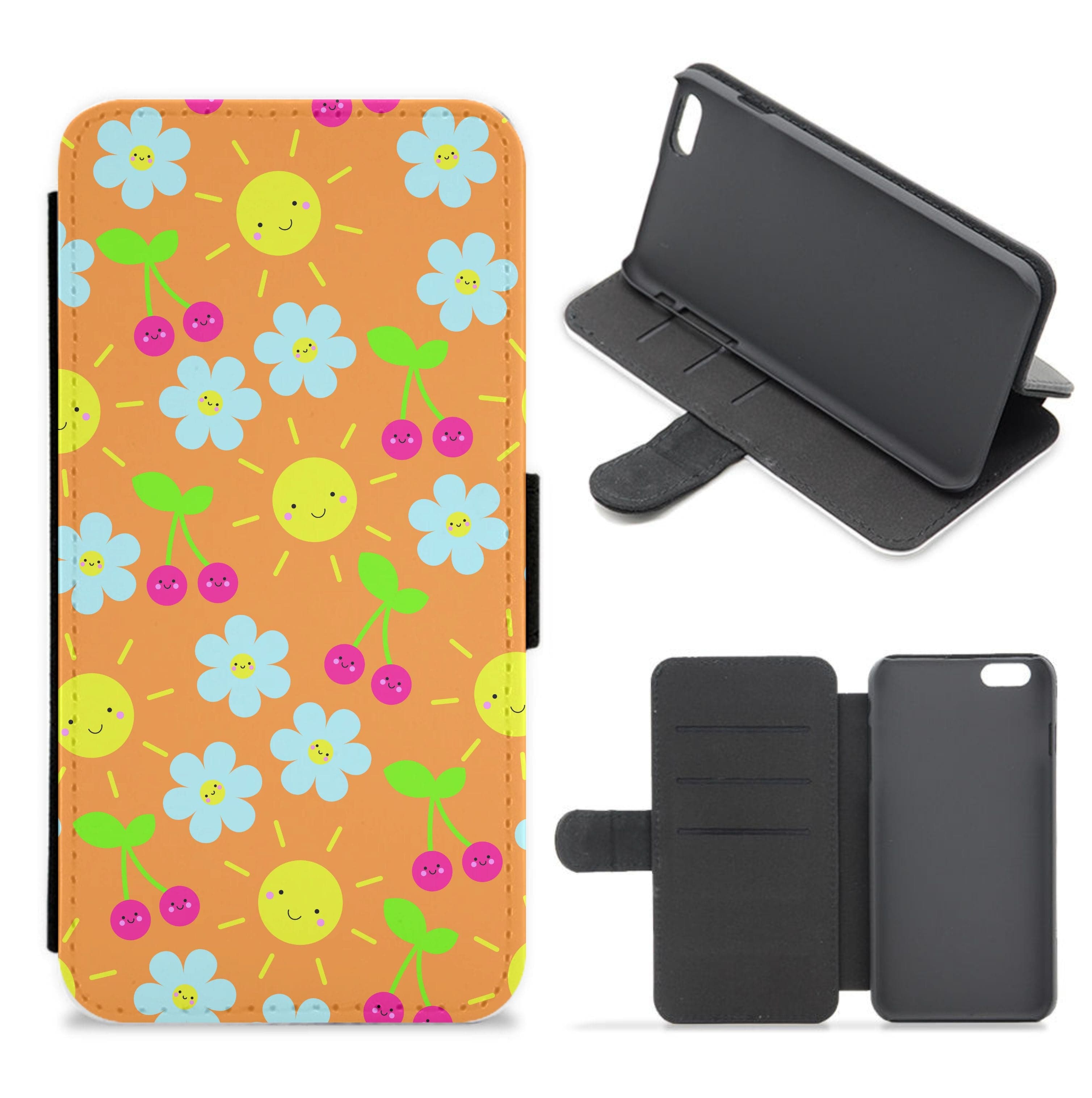 Vibey Pattern - Summer Flip / Wallet Phone Case