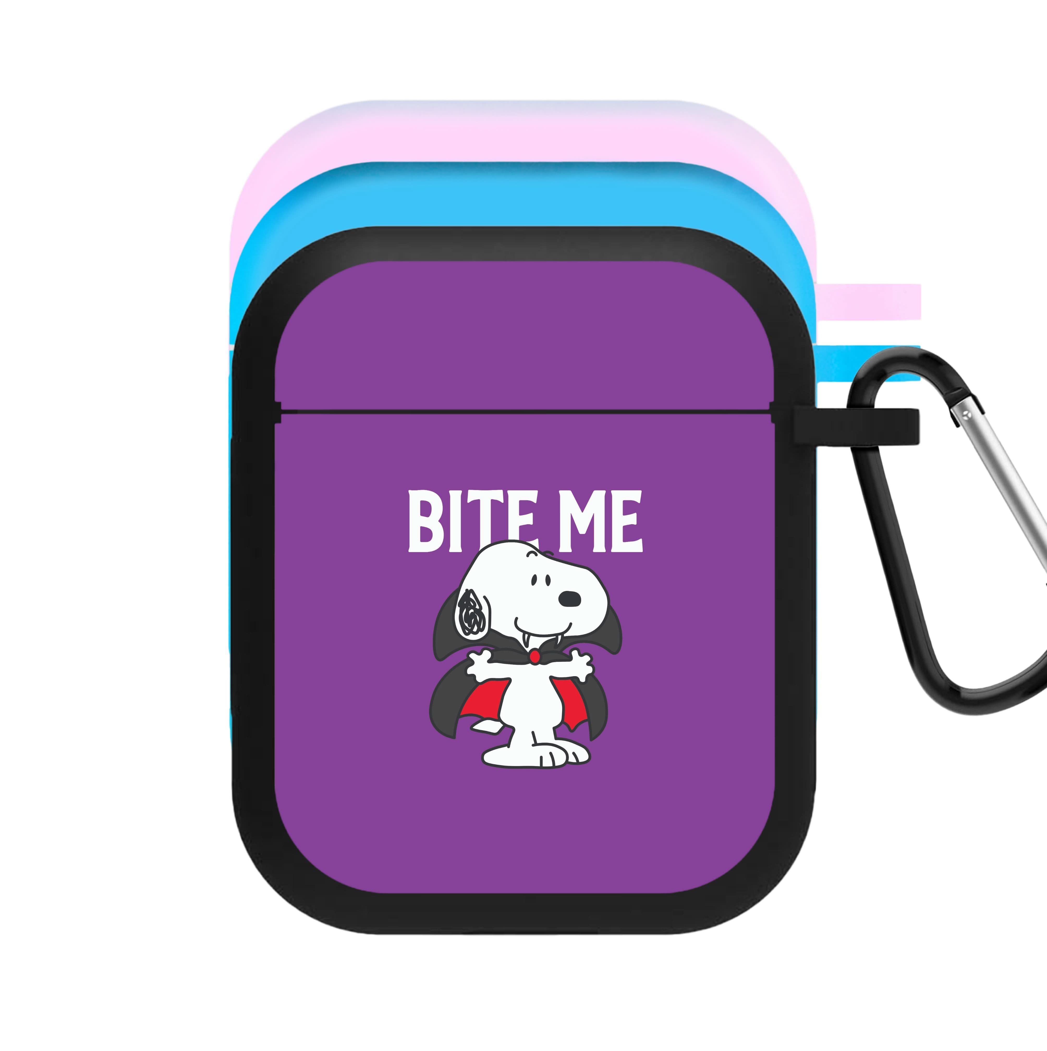 Bite Me Cartoon Beagle AirPods Case