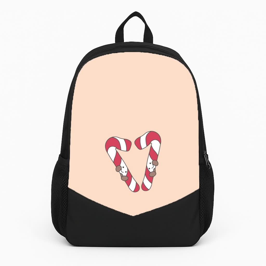 Christmas Candycane Plushies Backpack