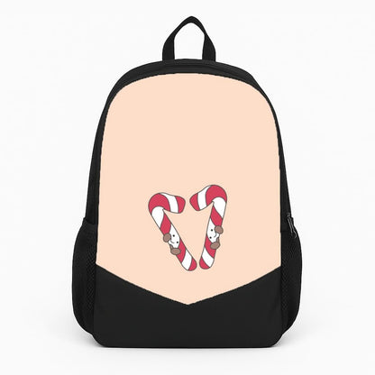 Christmas Candycane Plushies Backpack