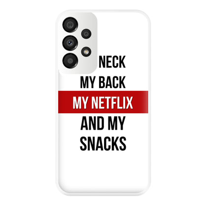 My Netflix & My Snacks Phone Case