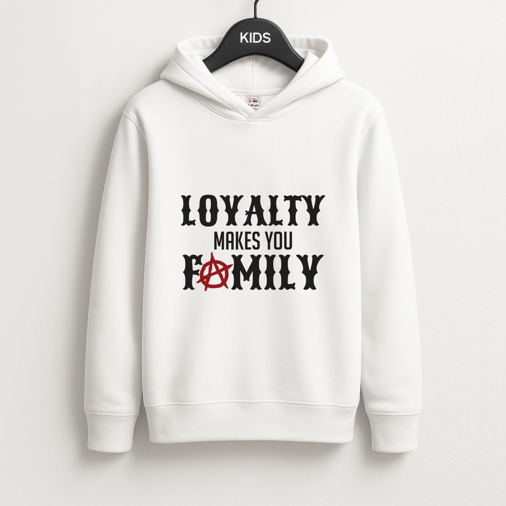 Loyalty Makes You Family Kids Hoodie