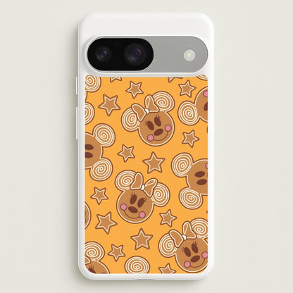 Cartoon Mouse Gingerbread Pattern Google Pixel 9 / 9 Pro Case