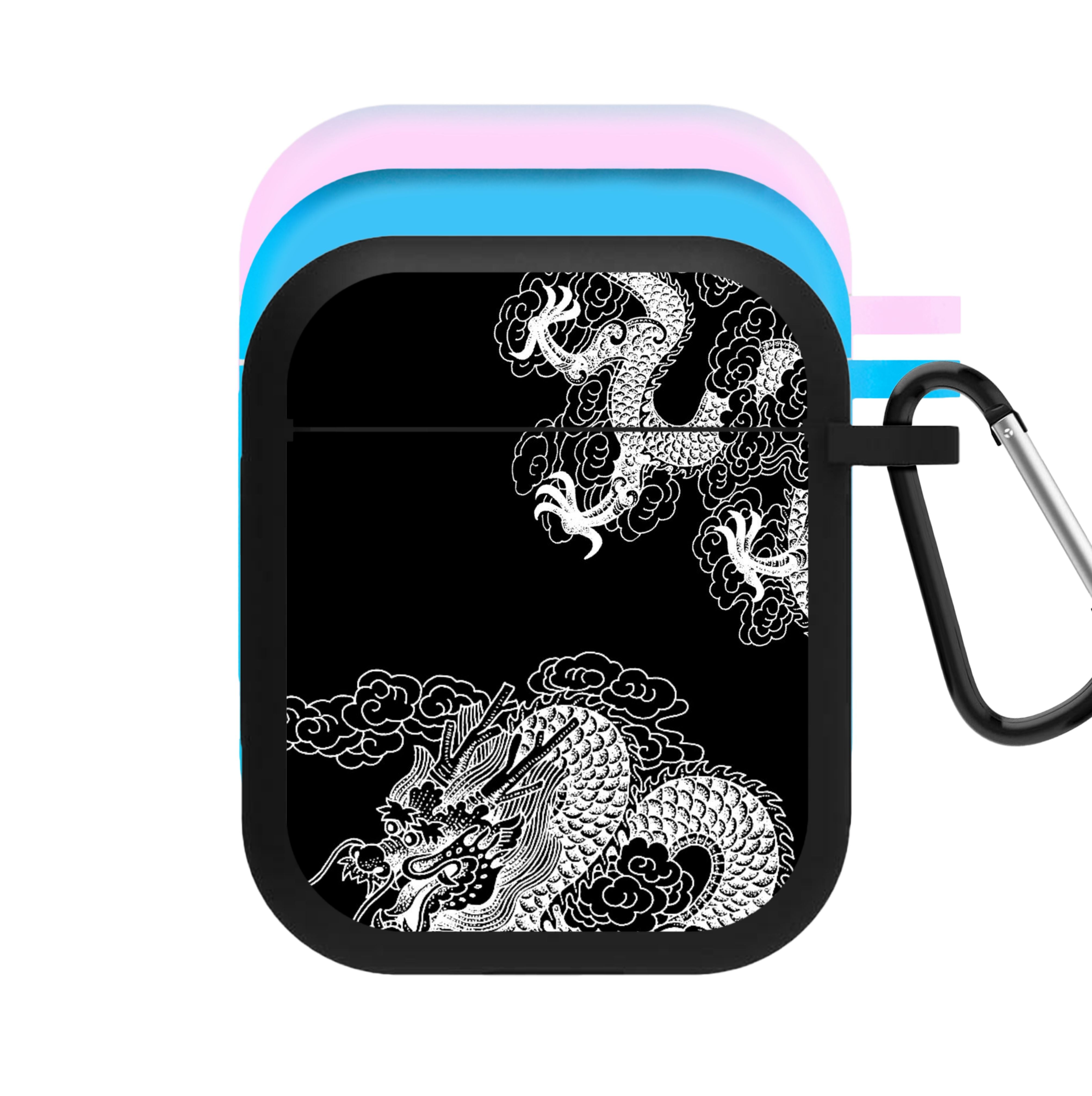 White Dragon AirPods Case