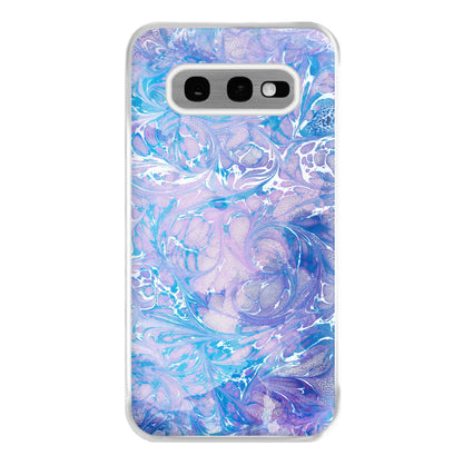 Sea Blue Swirly Marble Phone Case