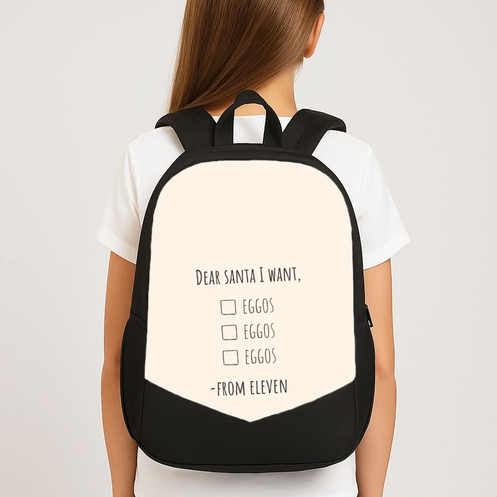 Eleven's Christmas List School Bag