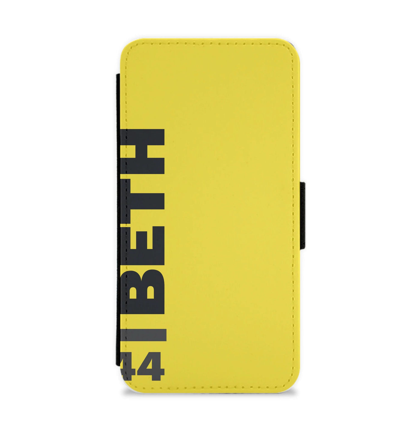 Personalised F1 Driver Yellow Flip / Wallet Phone Case