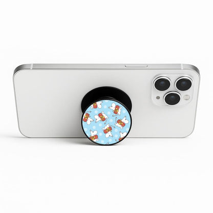 Present And Snowflakes Moom Pattern Phone Stand