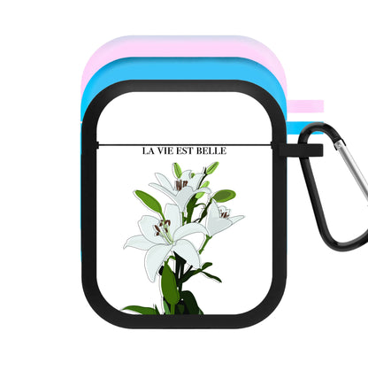 La Vie Est Belle - Clean Girl Aesthetic AirPods Case