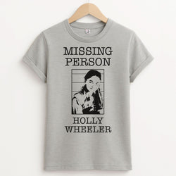Missing Person Holly Unisex Grey T-Shirt