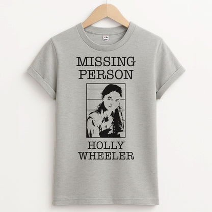 Missing Person Holly Unisex Grey T-Shirt