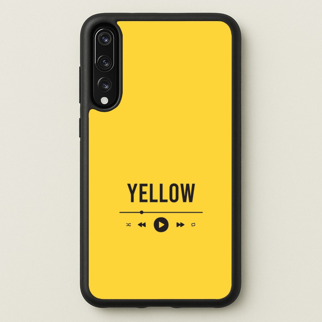 Yellow Music Player Huawei P20 Pro Case