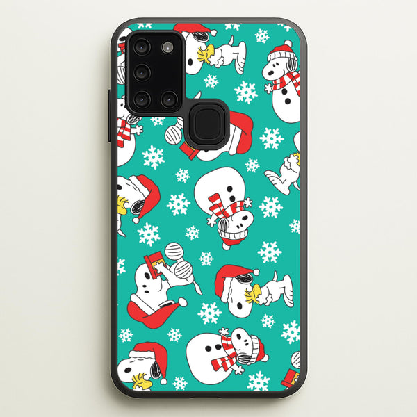 Christmas Cartoon Beagle Pattern Galaxy A21s Case