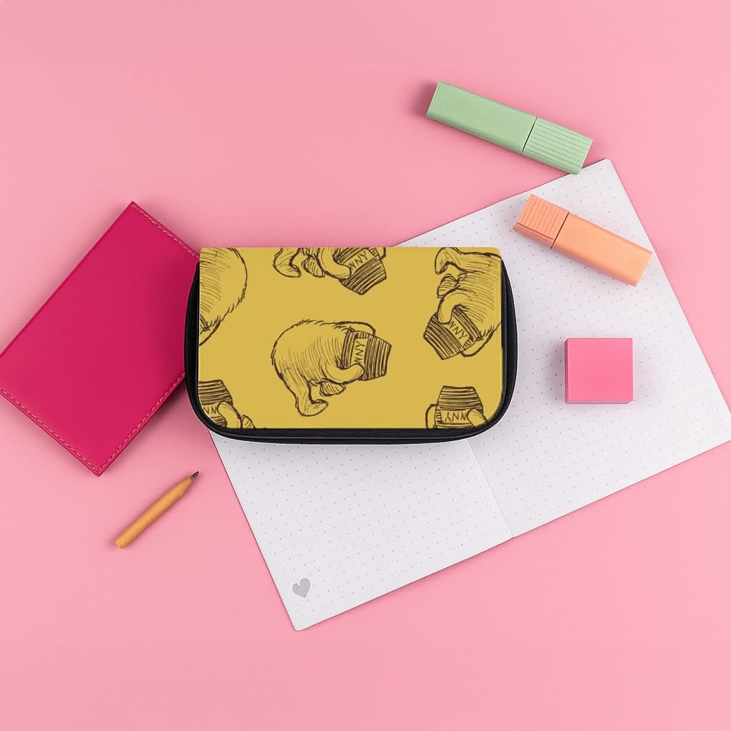 Winnie Honey Pot Pattern Pencil Case